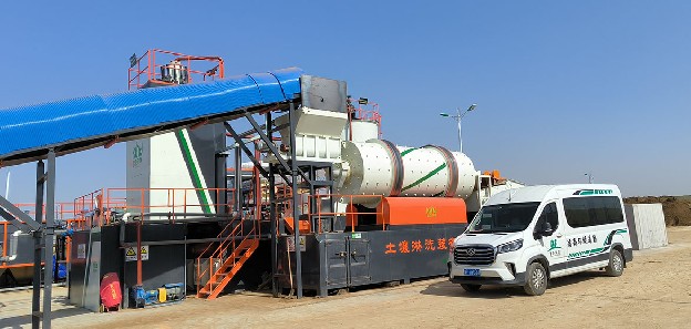 Petroleum hydrocarbon contaminated soil washing project in Ningxia, China